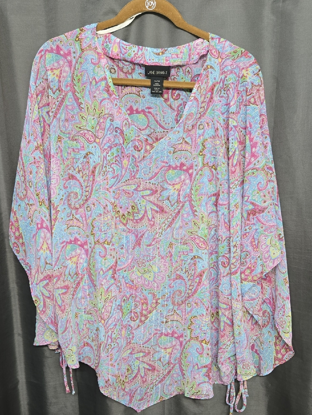 WEEKEND SALE! Lane Bryant Pastel Paisley V-Neck Tunic Like New